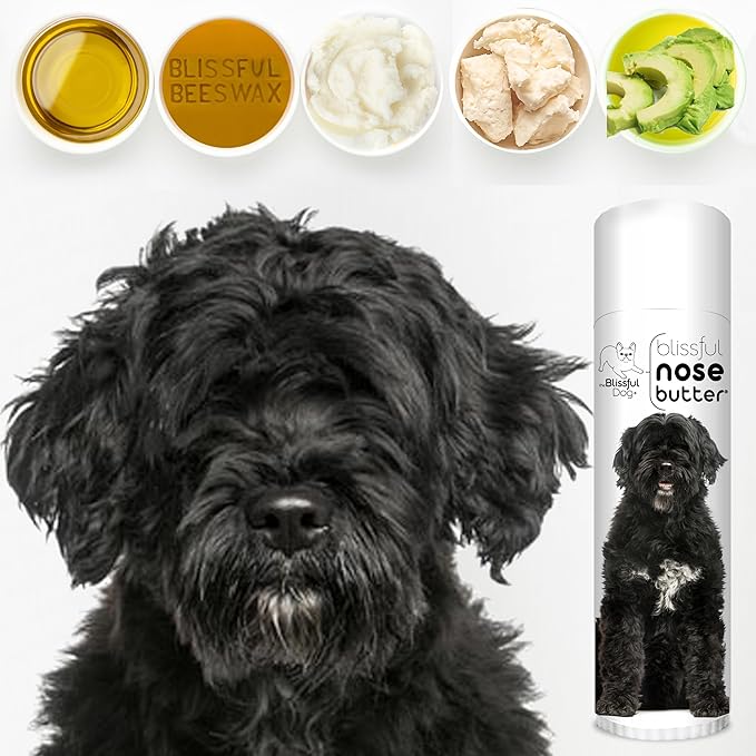 The Blissful Dog Portuguese Water Dog Unscented Nose Butter - Dog Nose Butter, 0.50 Ounce-Mewly Pet