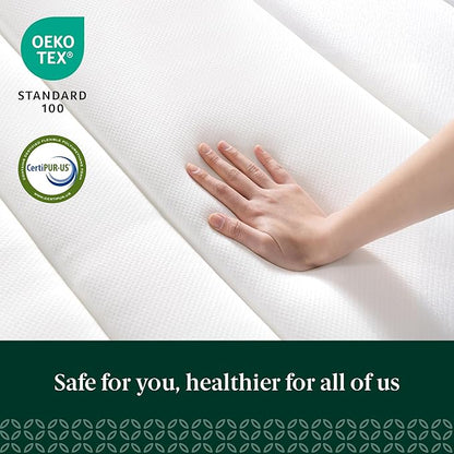 ZINUS 12 Inch True Support Hybrid Mattress [New Version], Full, Fiberglass Free, Medium Feel, Motion Isolation, Certified Safe Foams & Fabric, Mattress in A Box