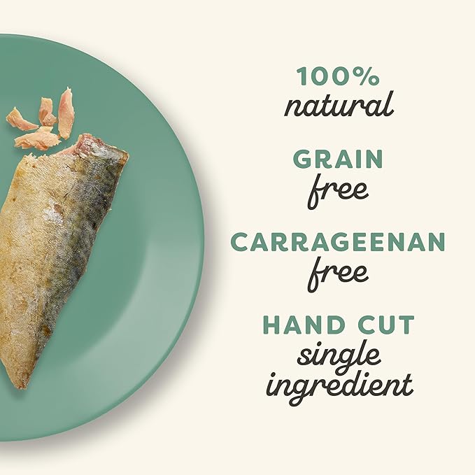 Applaws Natural Cat Treats, Grain-Free, High-Protein Whole Mackerel Loins, Single-Ingredient Healthy Snack for Cats (12 x 1.06 oz Loins)-Mewly Pet