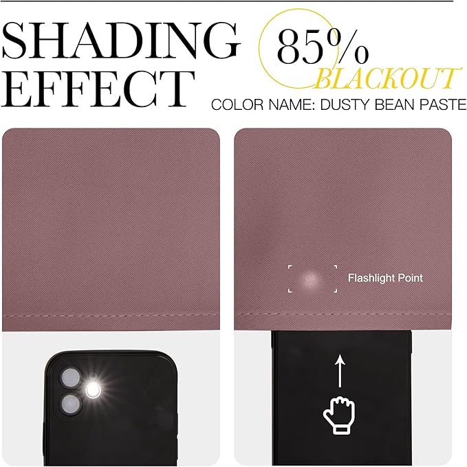 NICETOWN Room Darkening Curtains Drapes for Daughter's Bedroom, Window Treatment Thermal Insulated Grommet for Living Room (Dusty Bean Paste, 2 Panels, 42 by 63)