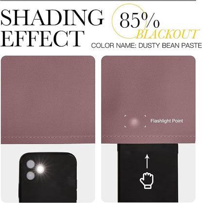 NICETOWN Room Darkening Curtains Drapes for Daughter's Bedroom, Window Treatment Thermal Insulated Grommet for Living Room (Dusty Bean Paste, 2 Panels, 42 by 63)