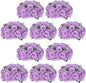 NUPTIO Flower Balls Flowers for Centerpieces: 10 Pcs 15.7 inch Diam Light Purple Artificial Rose Fake Flower Ball Arrangement Bouquet Wedding Centerpieces for Tables Wedding Centerpiece Decorations