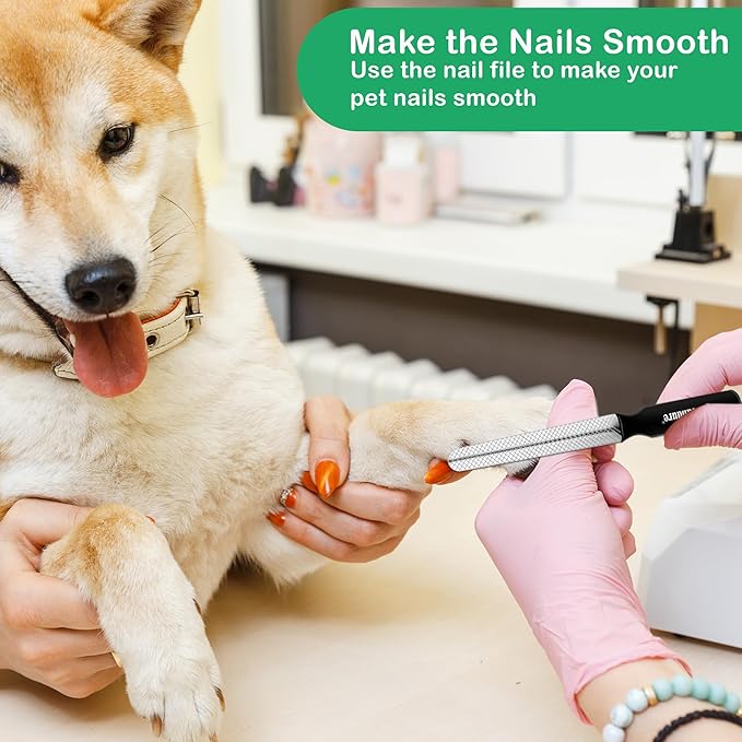 Candure Dog Nail Clippers Professional Pet Nail Clipper Suitable for Cats, Rabbits and Guinea Pigs - Safety Lock/Protective Guard to Avoid Over Cutting (Green, Medium to Small)-Mewly Pet