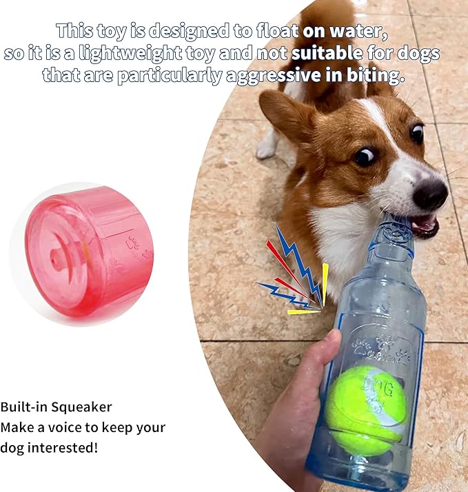 Dog Squeaky Floating Toy for Small Medium Large Dogs Training Fetch Indestructible Dog Chew Toys Indoor Pool Beach Outdoor Pet Supplies Yellow M-Mewly Pet