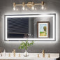 TokeShimi LED Bathroom Mirror 48 x 24 Lighted Bathroom Vanity Mirror with Lights,Brighter Frontlit and Backlit Light up Anti Fog Mirror
