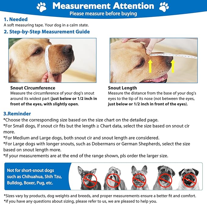 Mayerzon Dog Muzzle, Breathable Basket Muzzles for Small, Medium, Large and X-Large Aggressive Dogs Beagle German Shepherd Doberman, Cage Mouth Guard Stop Biting Chewing for Grooming Training-Mewly Pet