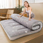 MAXYOYO Grey Constellation Futon Mattress, Japanese Floor Mattress Quilted Bed Mattress Topper, Extra Thick Folding Sleeping Pad Breathable Floor Lounger Guest Bed for Camping, King