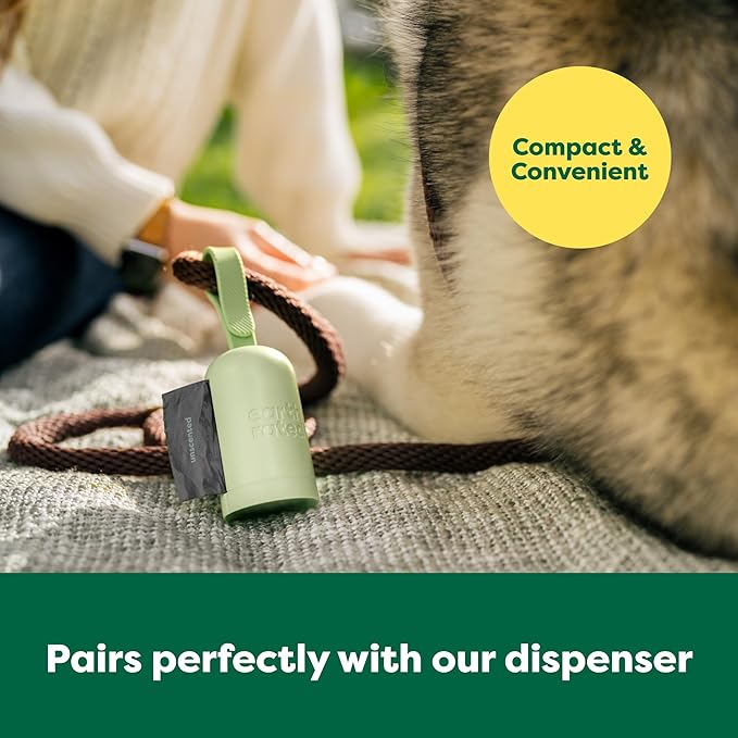 Earth Rated Odor-Blocking Poop Bags for Dogs with 3X Protect, Guaranteed to Block Smells & Leak-Proof Performance, Conceals Smell & Mess, Unscented, 108 Count-Mewly Pet