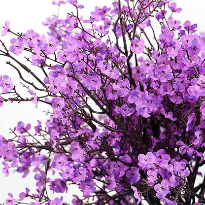 JAKY-Global Babys Breath Fabric Cloth Artificial Flowers 12 Bundle European Fake Silk Plants Decor Wedding Party Decoration Bouquets Real Touch DIY Home Garden(Purple 12Bundles)