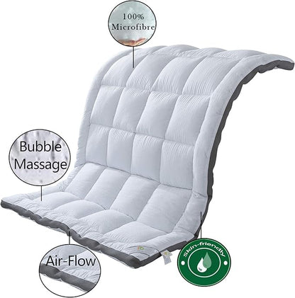 Mattress Topper King & Mattress Pad Protector - Quality Plush Luxury Down Alternative Pillow Top - 2inch Extra Thick Mattress Cover(76"x80")