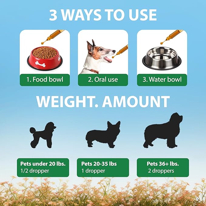 Kennel Cough Drops for Dogs & Cats Cough Relief Dry and Wet Pet Cough Allergy Relief - for Dogs of All Breeds & Sizes-Mewly Pet