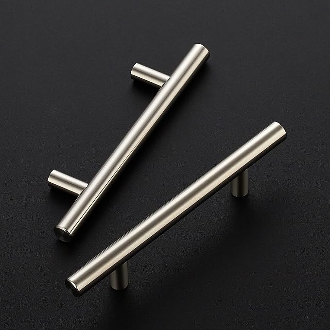 Ravinte 60 Pack 6 inch Cabinet Pulls Brushed Nickel Stainless Steel Kitchen Cupboard Handles Cabinet Handles, 3.5 inch Hole Center
