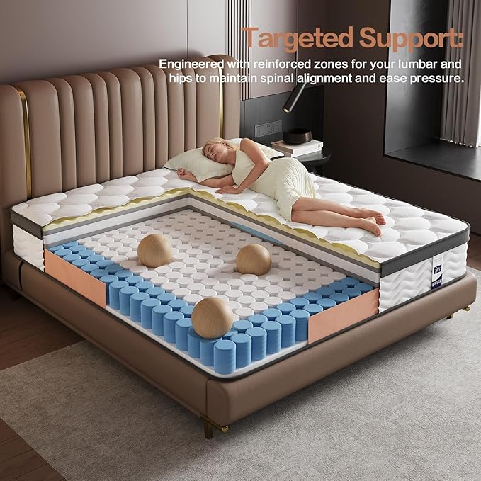 Queen Mattress,14 Inch Queen Size Mattresses in a Box, Memory Foam Mattress for Pressure Relief & Cool Sleep,CertiPUR-US Certified,Safe Foams & Fabric,Non-Fiberglass,Medium Firm,80" x 60"