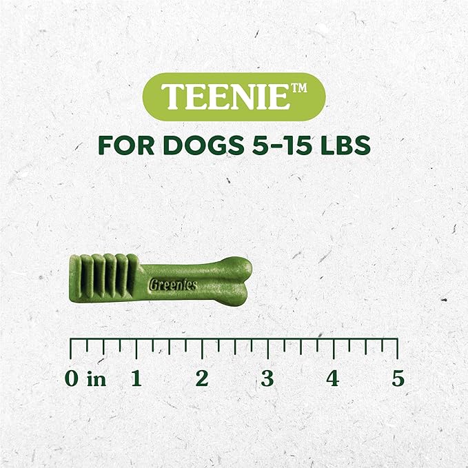 Greenies Weight Management Teenie Dog Dental Chews Weight Control Dog Treats, 27 oz. Pack (96 Treats)-Mewly Pet