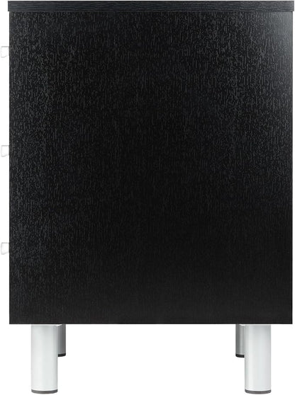 Winsome Daniel Accent Table, 15.75"W x 16.61"D x 22"H, Black