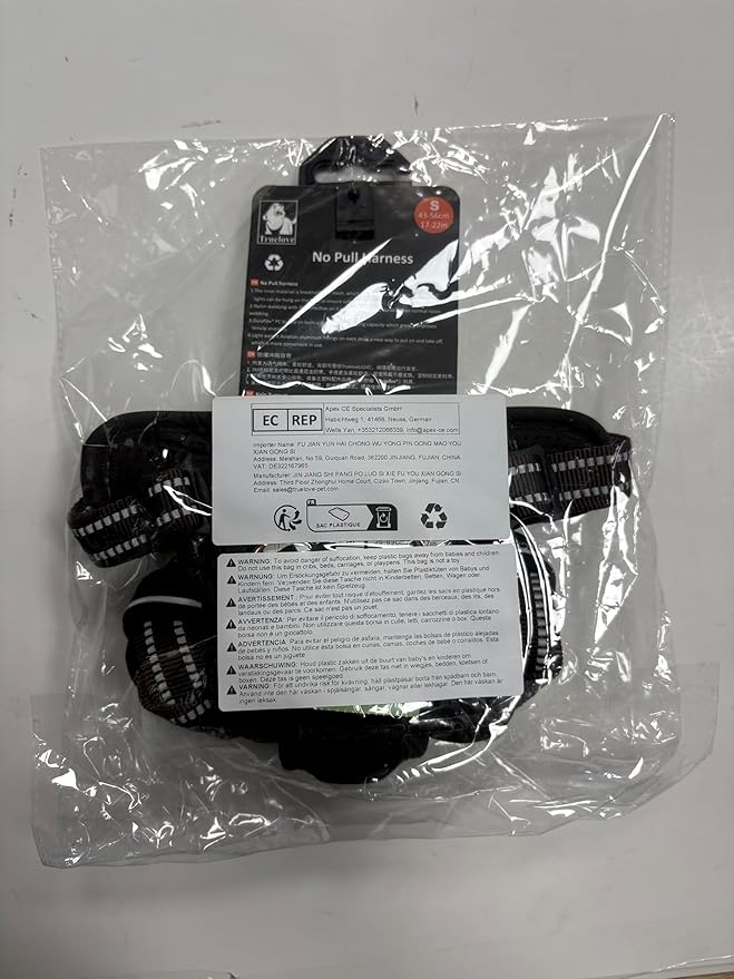 TRUE LOVE Dog Harness No Pull Nylon Reflective Pet Harness Adjustable Comfortable Control Step-in Brilliant Colors Truelove TLH56512-Mewly Pet