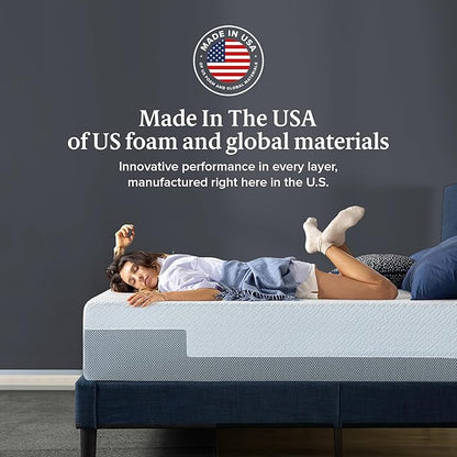 ZINUS 12 Inch QUADCOOL Memory Foam Mattress, Full, Cool to Touch Soft Knit Cover, Cooling Gel Infusion, CertiPUR US Certified