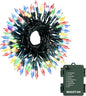 Christmas Lights, Battery Operated String Lights 18ft 50 LED 8 Modes LED Mini Lights with Timer for Christmas Tree Wreath Party Home Indoor Outdoor Decor, Waterproof, Multi Color