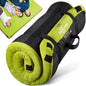 3 Inch GAIALOOP Thick Memory Foam Camping Mattress Sleeping Pad [Car/Tent/Cot] Glamping Portable Floor Mat Roll Up Futon Mattress for Guests Sleepover