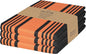 Urban Villa Halloween Kitchen Towels 100% Cotton Set of 3 Dish Towels - 20x30 Inches Highly Absorbent Quick Drying Dish Towels for Kitchen with Hanging Loop Hand & Tea Towels (Orange & Black Striped)