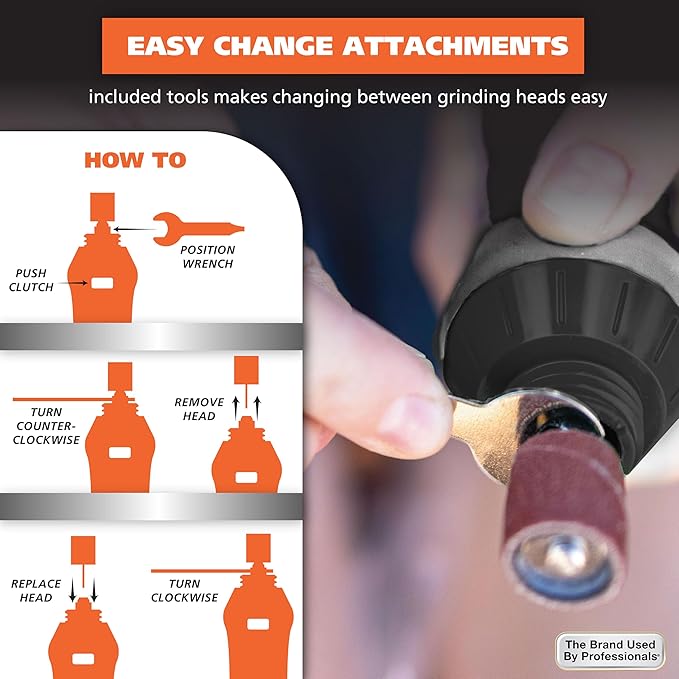 Wahl Grind & Smooth 2 Speed Battery Dog Nail Grinder with Concave Rounding Tip and Nail Guard for Increased Safety and Precise Nail Grinding - Model 3026333-Mewly Pet