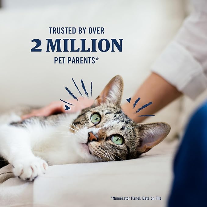 PetArmor Plus Flea and Tick Prevention for Cats, Cat Flea and Tick Treatment, 12 Doses, Waterproof Topical, Fast Acting, Cats Over 1.5 lbs-Mewly Pet