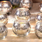 LAMORGIFT Silver Votive Candle Holders Set of 12 - Mercury Glass Votives Candle Holder - Christmas Tealight Candle Holder for Home Decor and Weddings/Parties Table Centerpieces