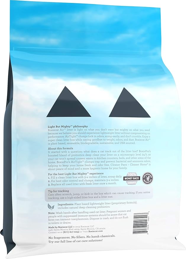 Boxie® Probiotic Cat Litter, Lightweight 40-Day Odor Control, Clumping, 11.5lb-Mewly Pet