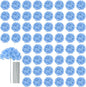 AVIVIHO 65 Pcs Blue Hydrangea Artificial Flowers Bulk Realistic Fake Hydrangeas Silk Flowers with Stems for Home,Weddings,Centerpieces,Party,Arch Backdrop,Forals Arrangement Decor