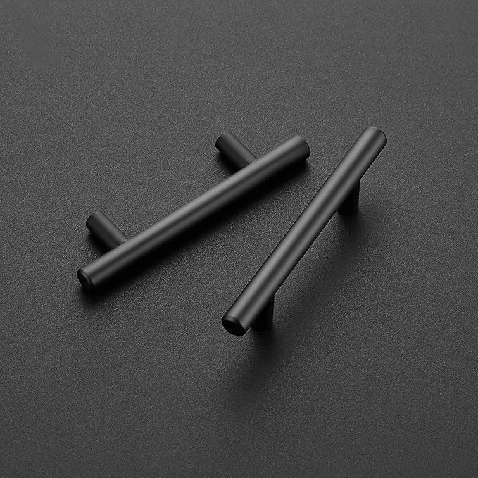 Ravinte 20 Pack 6 inch Cabinet Pulls Matte Black Stainless Steel Kitchen Cupboard Handles Cabinet Handles 3.5” Hole Center