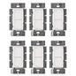 Lutron Caseta Original Smart Light Switch (Lutron Smart Hub Required), for Home, LED Lights, and Fans, 6 Amp, Single-Pole/3-Way, Neutral Required, PD-6ANS-WH-6-Pack, White, 6 Pack