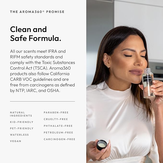 Aroma360 - Dream On Fragrance Oil Blend | Hotel Inspired for Luxury Essential Oil Diffusers | Aromatherapy Scent Diffuser Oil | Serene White Tea, Healing Aloe Vera, and Warm Earthy Cedar. - 120ML