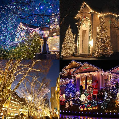 2 Pack 16.4ft 50 LED Battery Operated String Lights with Remote Timer Waterproof 8 Modes String Lights for Bedroom, Garden, Easter, Party, Christmas Indoor and Outdoor Decorations -Multicolor