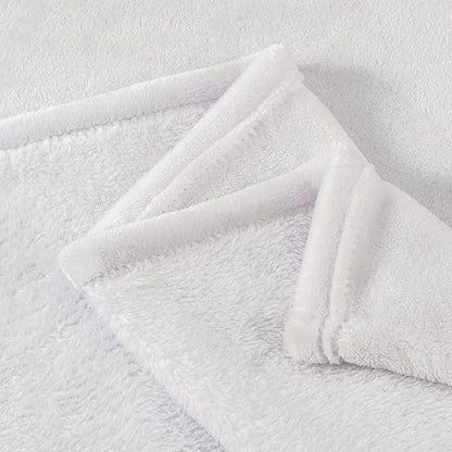 BEDELITE Fleece Blanket King Size Blankets for Bed, Luxury Plush Cozy Fuzzy Blanket 108x90 inches, Super Soft Warm Lightweight Throw Blanket All Seasons Suitable, White