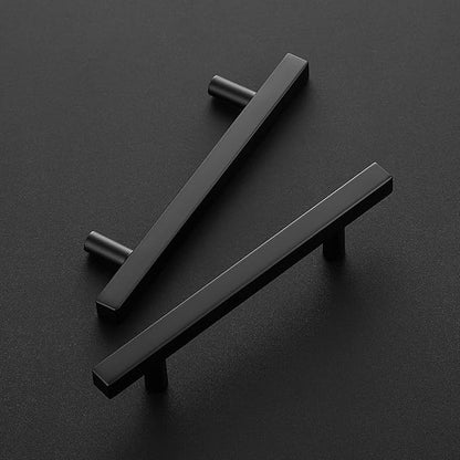Ravinte Black Cabinet Handles 25 Pack 4-1/2 inch Matte Black Square Cabinet Pulls Kitchen Hardware 7 inch Overall Length Kitchen Drawer Pulls
