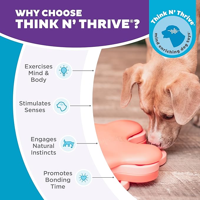 Outward Hound Nina Ottosson Puppy Tornado Dog Puzzle Interactive Treat Puzzle Dog Enrichment Dog Toy for Puppies, Level 2 Intermediate, Pink-Mewly Pet