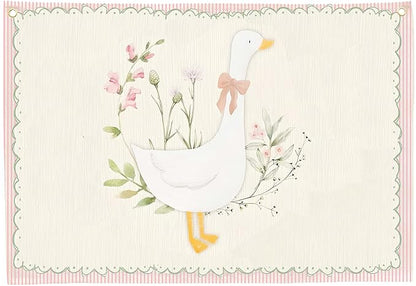 Silly Goose Nursery Rectangular Canvas Banner-Boho Flag Wall Sign Decor for Girls Toddler Kids, Baby Room Above Crib Bedroom Playroom Reading Room Decor-Baby Shower Birthday Christmas Gift