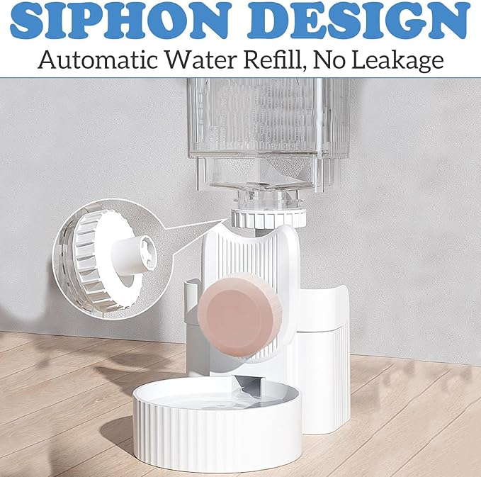 kathson Rabbit Gravity Auto Feeder Set 35oz Hanging Automatic Food Water Dispenser Cage Automatic Feeder Set for Rabbit Chinchilla Guinea Pig Hedgehog Ferret Kitty Puppy (Pink)-Mewly Pet