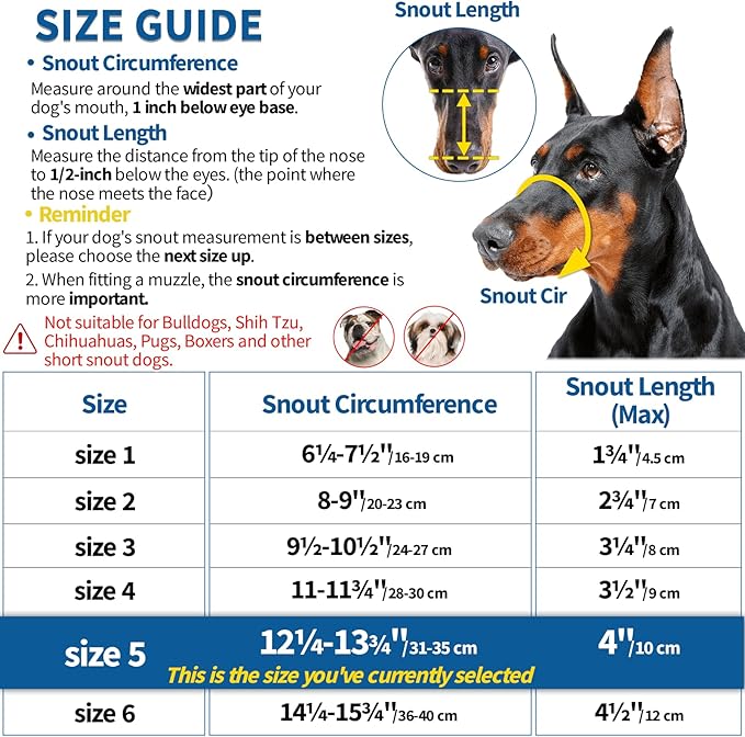 BARKLESS Dog Muzzle, Basket Muzzle Anti Biting Chewing, Sturdy Lightweight Cage Mouth Cover for Small Medium Large Sized Dogs, Allows Panting Drinking, Suitable for Grooming Trimming Training-Mewly Pet