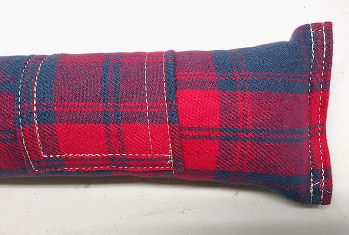15" Cat Kicker Toy with Refillable Catnip Pocket (Red Flannel) - Filled with 1 oz Premium Canadian Catnip-Mewly Pet