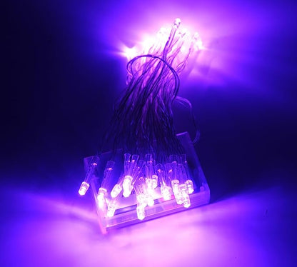 Karlling Battery Operated Purple 40 LED Fairy Light String Wedding Party Xmas Christmas Decorations(Purple,20 Pack)