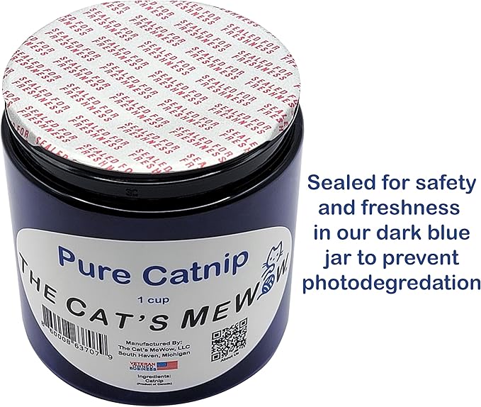 The Cat's MeWow 100% Pure Catnip - All Natural, Non-Addictive Treat for Cats & Kittens-Mewly Pet