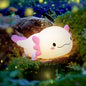 UNEEDE Axolotl Night Light for Kids,Animal Silicone Nursery Night Lamp, Rechargeable Table Lamp Bedside Lamp,Cute Room Decor Night Light for Bedroom,Living Room,Dining,Desk Decorations,Gift