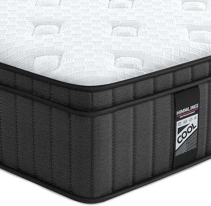 Full Size Mattress, 12 Inch Full Mattress in a Box with Gel Memory Foam and Pocket Spring, Medium Firm Feel, Cooler Sleep & Pressure Relief, 54 * 75 * 12, 120 Nights Risk-Free Trial