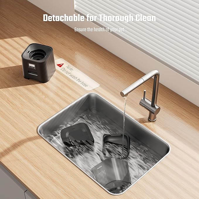 Espelho Automatic Cat Feeder- 4L Timed Cat Food Dispenser 1-6 Meals Control for Cat and Small Dog- Auto Pet Feeder with Desiccant Bag Keep Fresh for Reliable Easy Set Up and Clean- Voice Recorder-Mewly Pet