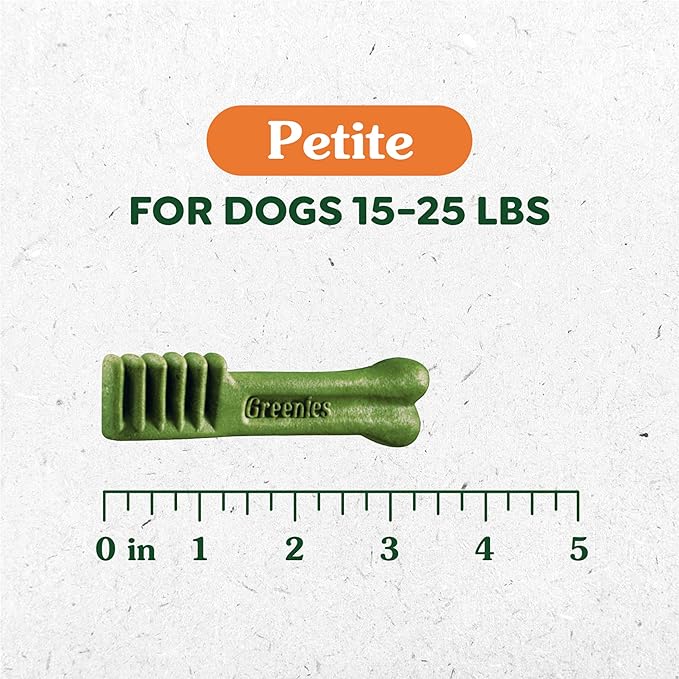 Greenies Weight Management Petite Dog Dental Chews Weight Control Dog Treats, 27 oz. Pack (45 Treats)-Mewly Pet