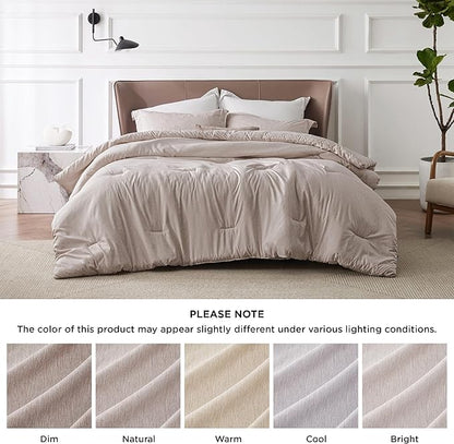 Bedsure California King Comforter Set - Warm Taupe Soft Bedding for All Seasons, Cationic Dyed Bed Set, 3 Pieces, 1 California King Size Comforter (104"x96") and 2 Pillow Shams (20"x36"+2")