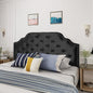Christopher Knight Home Silas Velvet Headboard, Queen / Full, Black / Black