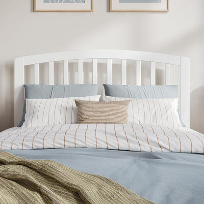 AFI Richmond Full Size Headboard with Attachable Charger in White