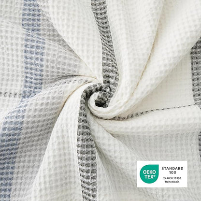 Bedsure Waffle Weave Duvet Cover Queen - 100% Cotton Boho Duvet Cover Set with 2 Pillowcases - Extra Soft Cream White Textured Comforter Cover with Zipper Closure (Queen, 90"x90")